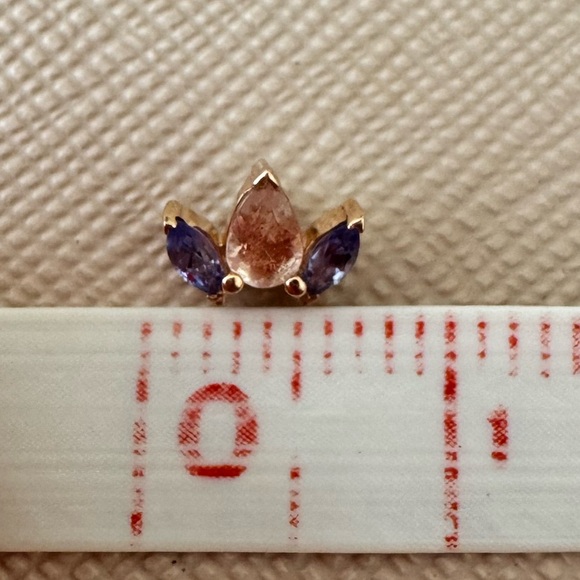 BVLA Alana Threaded Piercing End - Rose Gold, Sunstone, Tanzanite - Picture 8 of 10